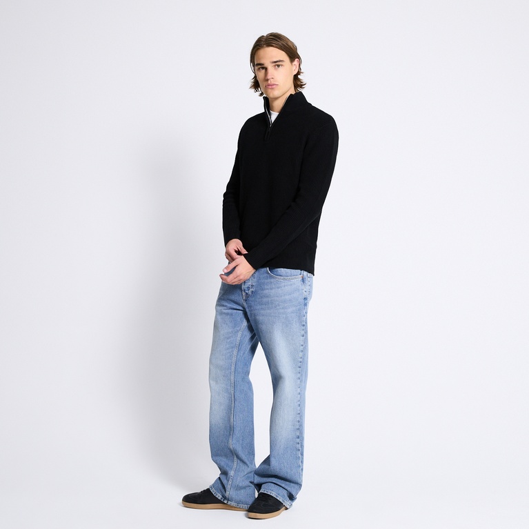Half-zip knit sweater "Frans"